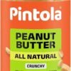 Pintola All Natural Peanut Butter Crunchy 1kg | Smooth, Unsweetened | 30g Protein | Gluten & Cholesterol Free, Vegan Peanut Butter, Nut Butter, High in Protein Spread, 100% Pure Roasted peanuts butter